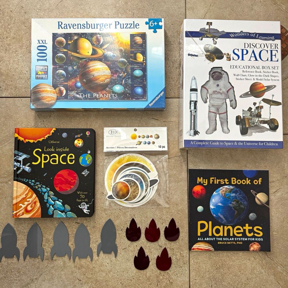 Ravensburger The Planets Glow-in-the-Dark Puzzle Space Study Bundle Howmschool